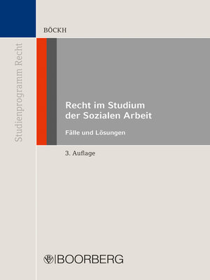 cover image of Recht im Studium der Sozialen Arbeit
